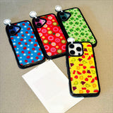 Bright Black Frame Acrylic Phone Case For iPhone