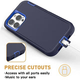 3 IN 1 Heavy Duty Armor Shockproof Dust-Proof Case For iPhone