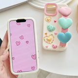 3D Heart Wristband Phone Case For iPhone