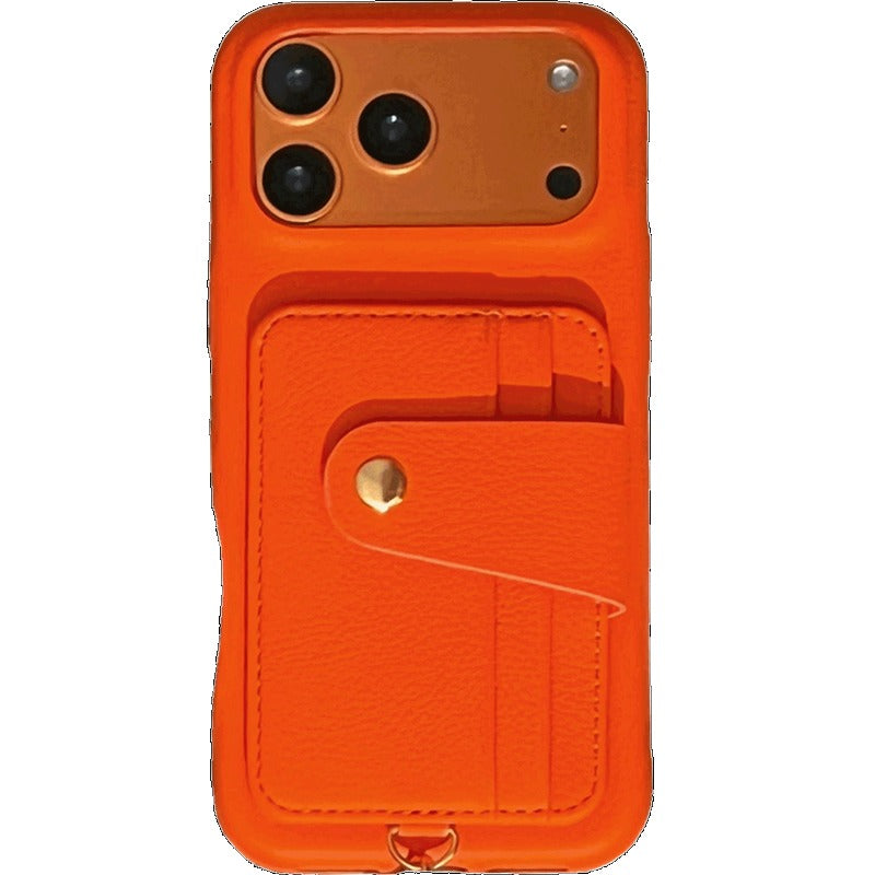 Litchi Leather Phone Case For iPhone