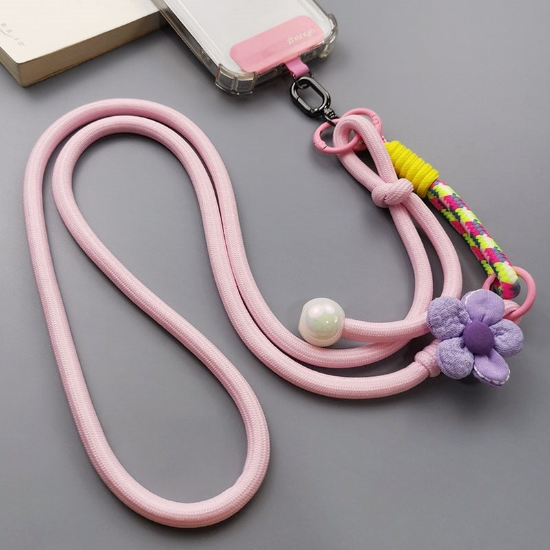 Flower-patterned Crossbody Multi-functional Neck Strap