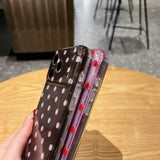 Polka Dots Glitter Pink Magnetic Case For iPhone