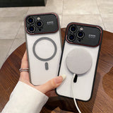 Large Window Magnetic Phone Case For iPhone