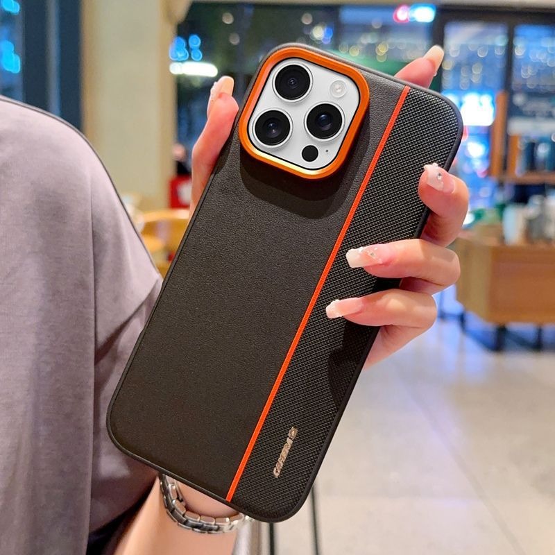 Metal Lens Ring Phone Case For iPhone