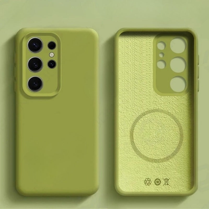 Original Liquid Silicone Magnetic Case For Samsung