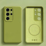 Original Liquid Silicone Magnetic Case For Samsung