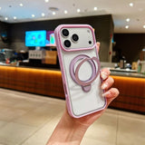 Simple Transparent Magnetic Phone Case for iPhone
