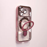 Transparent Stand Soft Phone Case For iPhone