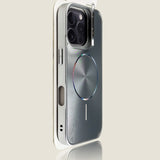 Glitter Magnetic Lens Holder Phone Case For iPhone