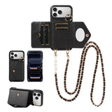 PU Leather Phone Wallet Case For iPhone