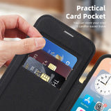 Leather Magnetic Flip Phone Case For iPhone