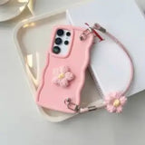 3D Wave Flower Phone Case For Samsung