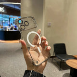 Ultra Thin PC Plating  Frameless Magnetic Case For iPhone