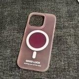 Simple Bright Color Magnetic Phone Case For iPhone