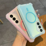 Airbag Laser 2-in-1 Magnetic Phone Case For Samsung