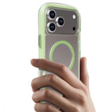 Circular Airbag Transparent Magnetic Phone Case For iPhone