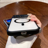 Large Window Magnetic Phone Case For iPhone