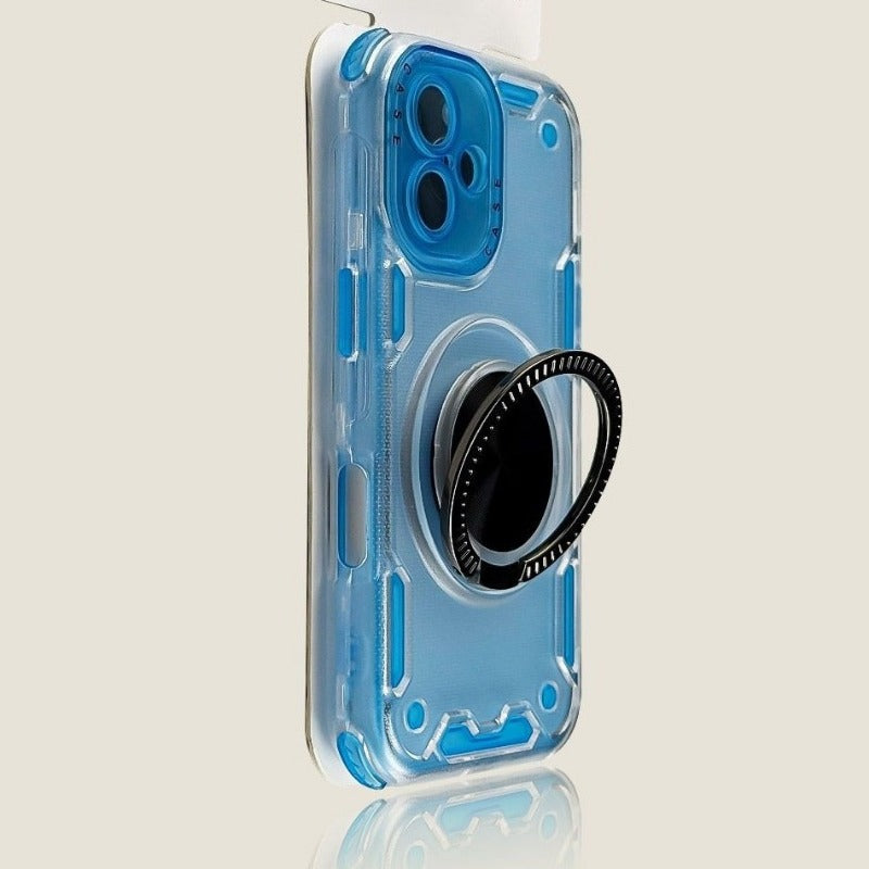 360° Rotating Stand Three-in-One Phone Case For iPhone