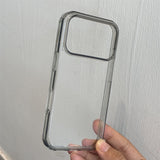 Transparent Rounded Frame Phone Case For iPhone