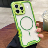 Colorblock Magnetic Phone Case For iPhone