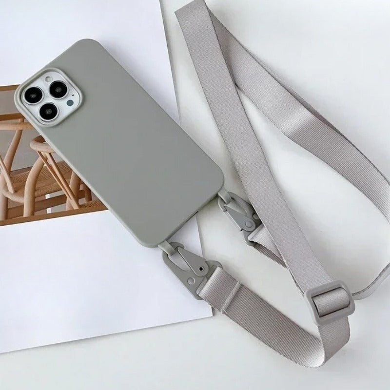 Crossbody Lanyard Strap Phone Case For iPhone