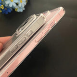 Transparent Frame Soft Hollow Silicone Phone Case For iPhone