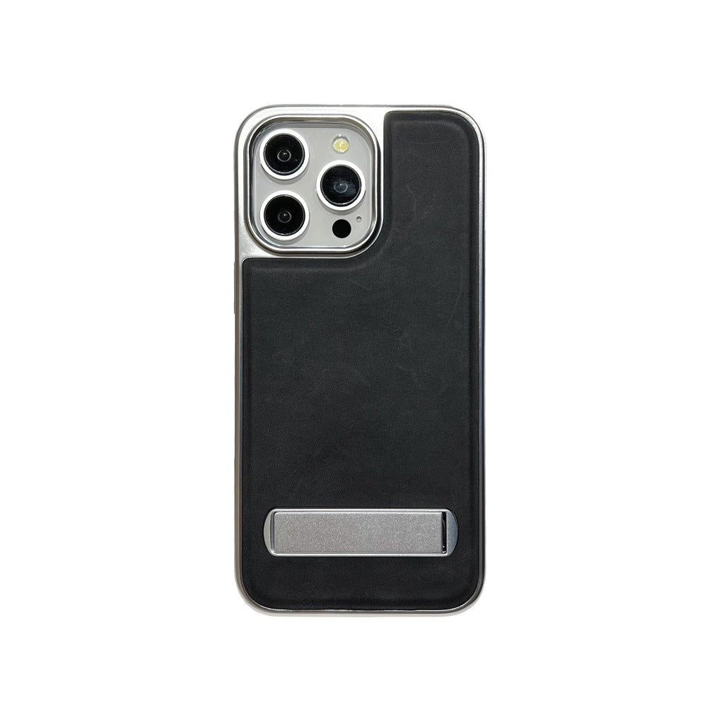 Electroplating Bracket Anti-fall Mobile Phone Case For iPhone