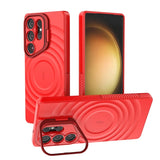 Invisible Lens Stand Magnetic Soft Silicone Phone Case For Samsung