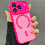 Anti-drop Magnetic Phone Case with Lens Film For iPhone