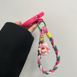 Contrast Color Flower Phone Case For iPhone