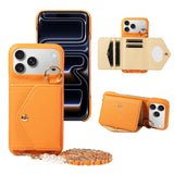 PU Leather Phone Wallet Case For iPhone