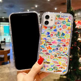 Colorful Tropical Fish Clear Phone Case For iPhone