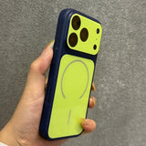 Color-blocked Magnetic Phone Case For iPhone