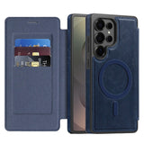 Flip Magnetic Leather Phone Case For Samsung