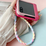 Gradient Pink Phone Case For Samsung Z FLIP 7 6 5