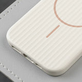 Minimalist Magnetic Phone Case with Metal Buttons For iPhone