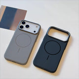 Metal Lens Frame Magnetic Phone Case For iPhone