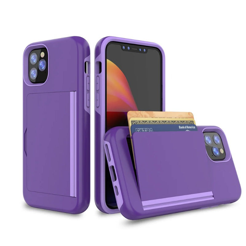 Credit Card Protective Wallets Case For iPhone