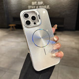Glitter Starry Sky Magnetic Thin Ring Phone Case For iPhone