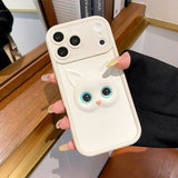 3D Cat Lanyard Anti-drop Phone Case For iPhone