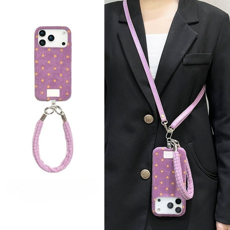 Corduroy Star Phone Case For iPhone