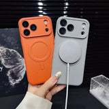 Fine Hole Lens Anti-collision Magnetic Phone Case For iPhone