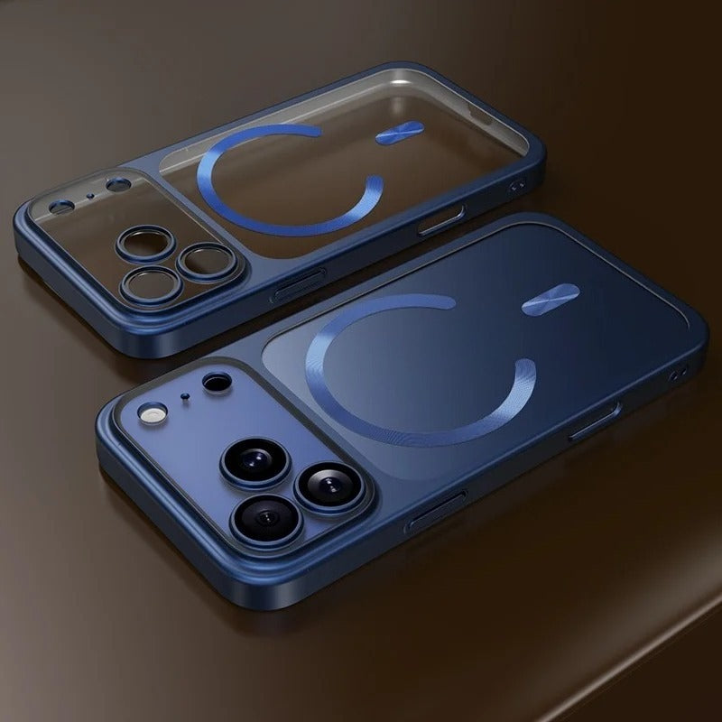 Transparent Plating Soft Magnetic Case For iPhone