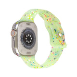 Colorful Hole Jelly Silicone Watch Strap For Apple Watch