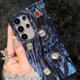 Pleated Electroplating Phone Case For Samsung