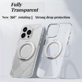 Simple Transparent Rotating Magnetic Phone Case
