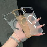 Ultra Thin Frameless Phone Case For iPhone Magnetic Matte Protection Cover