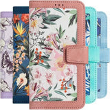 Card Slot Flip Flower Phone Case For Samsung