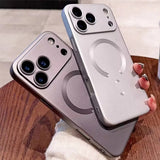 Metallic Paint Magnetic Soft Case For iPhone