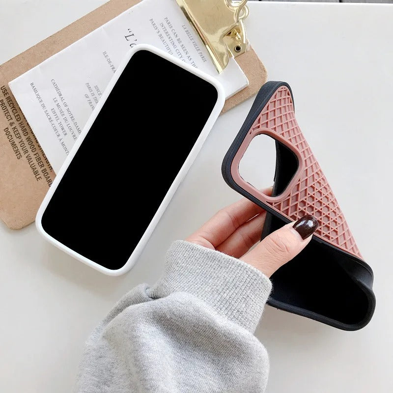 Classic Waffle Sole Phone Case For iPhone
